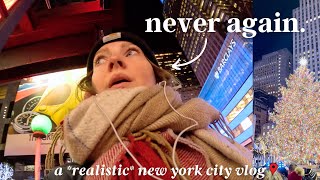 The time I went to the Rockefeller Tree lighting A very ordinary NYC Vlogmas Day 4 [upl. by Mccurdy]