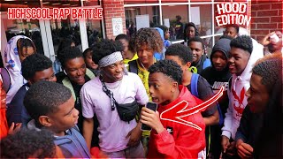 HIGHSCHOOL FREESTYLE RAP BATTLE 📚  HOOD EDITION 🤬 Principle Hopped On Beat [upl. by Fischer458]