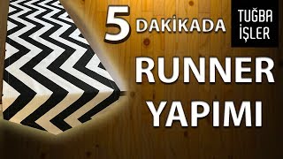 Masa Örtüsü Runner Yapımı  Pratik Ranır Dikimi KENDİN YAP  Tuğba İşler [upl. by Cardew]