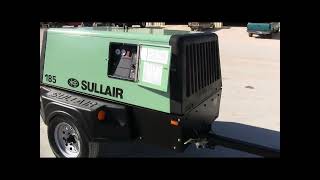 Sullair 185 Portable Air Compressor 215 Hours [upl. by Niarda]