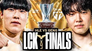 THE BEST LCK FINALS IVE EVER WATCHED  HLE VS GENG LCK SUMMER 2024  CAEDREL [upl. by Atinal731]