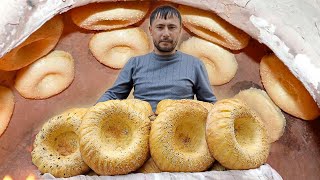 Chigatoy Patir Jizzali Nut Magizli patir l Big bakery Uzbekistan [upl. by Caine668]