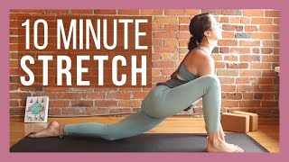 10 min Morning Yoga Full Body Stretch  Yoga with Kassandra [upl. by Schluter883]