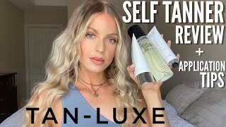 NEW TANLUXE SELF TANNER REVIEW  APPLICATION TIPS [upl. by Maunsell]