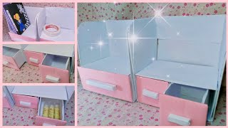 Storage Box and Book Shelf Combo x2  How to make Box for Storage at home  Fancy Bookshelf diy [upl. by Sucrad]