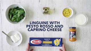 Linguine with pesto rosso and caprino cheese [upl. by Gunthar855]