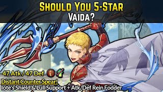 Should You 5Star Vaida Distant Counter Spear  Iotes Shield Support  Fire Emblem Heroes Guide [upl. by Thora]