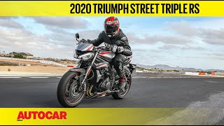 2020 Triumph Street Triple RS Review  Test Ride  Autocar India [upl. by Neehahs]