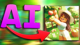 How To Make AI Roblox Thumbnails Icons and ART FREE [upl. by Naillij629]