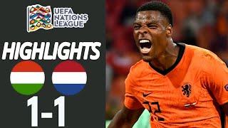 Hongarije Nederland  11  Samenvatting  Nations League 2024 [upl. by Jermyn]