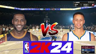 2016 Cleveland Cavaliers vs 2016 Golden State Warriors 2K24 gameplay cavaliers warriors 2k24 [upl. by Risteau845]