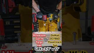 Dewalt DCF860 Powerstack vs Milwaukee Gen 4 Impact Forge [upl. by Reneta]