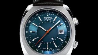 Alpina Startimer Pilot Heritage Automatic GMT AL555N4H6 [upl. by Kcirttap894]