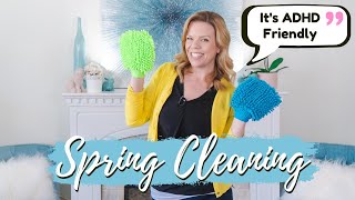 My SIMPLE Spring Cleaning Routine  ADHD Fast amp Friendly [upl. by Shirline266]