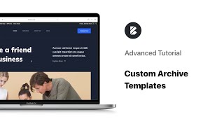 Custom Archive Templates with Blocksy Pro  Advanced Tutorial [upl. by Htomit349]