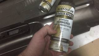 RustOleum Hammered vs RustOleum Forged Hammered Paint Review [upl. by Aronas]