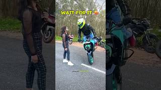 Cute Girl Reaction 😍😂 subscribe youtube motercycle bikerider ktm ktmlover funny shorts [upl. by Spoor]