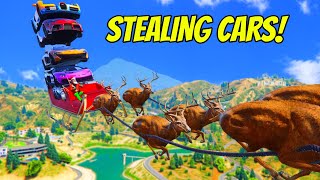 Stealing Cars As Santa In GTA 5 RP [upl. by Otilrac565]