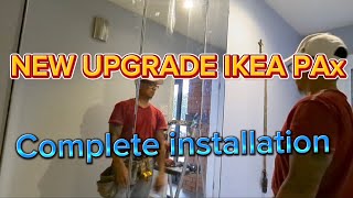 Complete installation of new upgrade IKEA PAX closet [upl. by Egiaf]