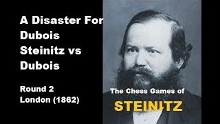 Game 2 Steinitz vs Dubois  London 1862 41 [upl. by Cirad]