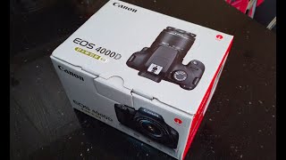 Unboxing the Canon EOS 4000D with EFS 1855mm f3556 III Lens 📷 Great DSLR camera for beginners [upl. by Nolahc386]