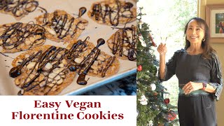 The BEST Vegan Florentines  Favorite delicate holiday cookies  THE VEGAN GOOD LIFE WITH MIYOKO [upl. by Quickel]