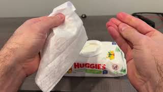 Huggies Natural Care Fragrance Free Baby Wipes  My Review [upl. by Nosylla]