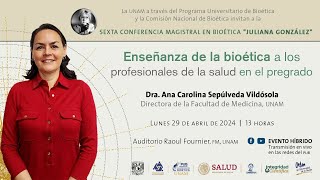 VI Conferencia Magistral en Bioética quotJuliana Gonzálezquot  REGISTRO DE ASISTENCIA [upl. by Gertruda]