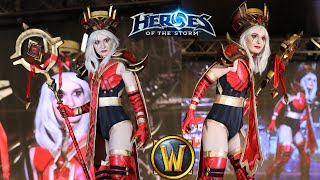 WoW  HotS High Inquisitor Whitemane Cosplay at IgroCon 2019 [upl. by Rochette]