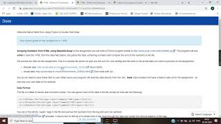 using python to access web data week 4 part 1 Scraping HTML Data with BeautifulSoup [upl. by Olin]