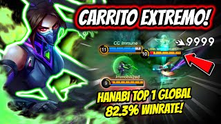 ¡ASI JUEGA LA MEJOR HANABI DEL MUNDO EN RANK HANABI TOP 1 GLOBAL 823 WINRATE  MOBILE LEGENDS [upl. by Stacee]