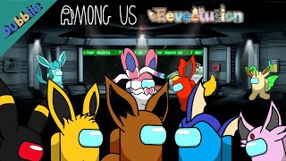 Among Us With 9 EEVEELUTION Pokemon Animation [upl. by Jessamine632]