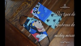 Tapabocas o cubrebocas de mickey mouse [upl. by Koressa551]