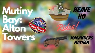 Mutiny Bay Alton Towers  Heave Ho amp Marauders Mayhem rides 4k 2019 [upl. by Natassia]