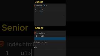 UL vs LI  Junior vs Senior Dev Tips  HTML List Styling shorts [upl. by Asirahc745]