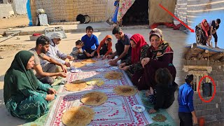 Preparing nutritious breakfast by Zahra and working tirelessly to build the house [upl. by Wanfried]