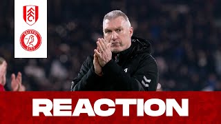 Nigel Pearson on Craven Cottage defeat  Fulham 62 Bristol City [upl. by Rida]