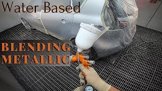 Car Painting  How to Blend Cromax Metallic  Blending Clear coat [upl. by Ebneter]