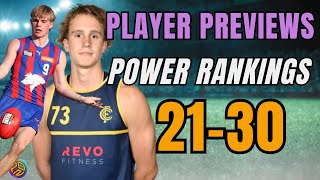 AFL Draft Player Profiles  Ranks 21 to 30 [upl. by Ahsinirt]