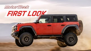 2022 Ford Bronco Raptor  MotorWeek First Look [upl. by Lardner713]