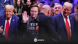 🇺🇸 Presidentelect Donald Trump arrives at Madison Square Garden alongside Elon Musk UFC309 😮‍💨 [upl. by Almeeta]