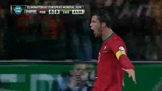 Suecia vs Portugal 23 All Goals amp Highlights 19112013 World Cup Qualification 2014 [upl. by Cinom]