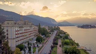 Italy  Stresa  Lago Maggiore  Drone 4k [upl. by Eldredge]