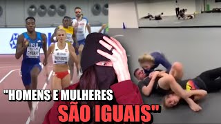 HOMENS VS MULHERES NO ESPORTE  React [upl. by Roeser948]