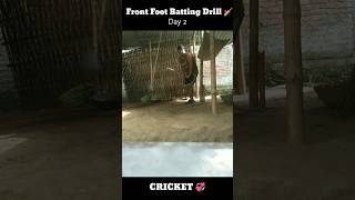 Front Foot Batting Drill 🏏 cricket testcricket batting kingkohli rohitsharma anishprasad [upl. by Matazzoni477]