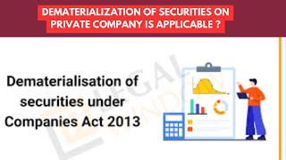 What is Dematerialization of shares for private company  MCA notification Demat of shares [upl. by Waldemar]