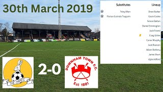 March Town 2 Downham Town 0 Match Goals Five years ago today [upl. by Lyrradal]