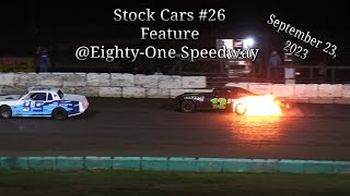 Stock Cars 26 Feature 81 Speedway 092323 [upl. by Ponce175]