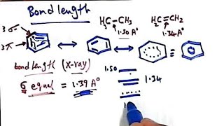 Benzene resonance Bond length and Heat of H2 [upl. by Bernardina]