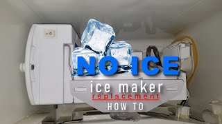 Replacing a GE ice maker  Ice maker stopped working [upl. by Ahsiel]